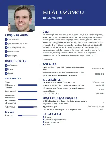 Kuaför Cv Örnekleri cv indir